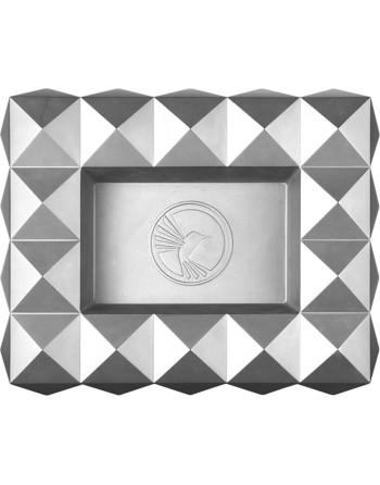 COLIBRI cigar askebæger metal "Quasar" sølv metallisk med...