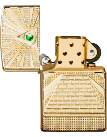 Zippo lighter "Eye of Providence" med Swarovski sten 2