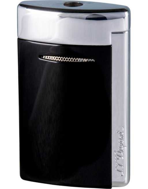 Dupont Minijet 3 sort polished - kvalitets jet lighter & stormlighter fra S.T. Dupont