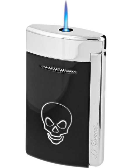 Dupont Minijet 3 "Black Skull" - kvalitets jet lighter & stormlighter fra S.T. Dupont