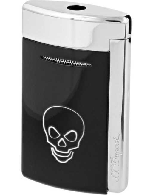 Dupont Minijet 3 "Black Skull" - kvalitets jet lighter & stormlighter fra S.T. Dupont