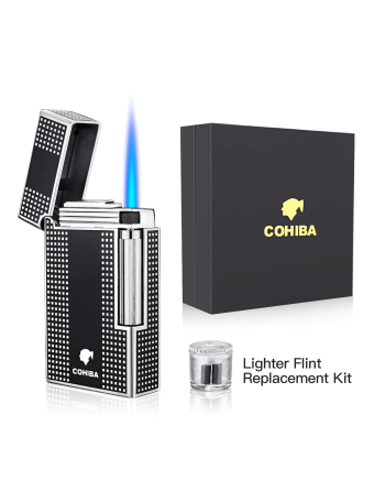 Derui jet lighter - sort cigar-og cigaret Jet flint... 2