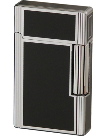 Jean Claude flint lighter "Dustin" sølv/sort kvalitets...
