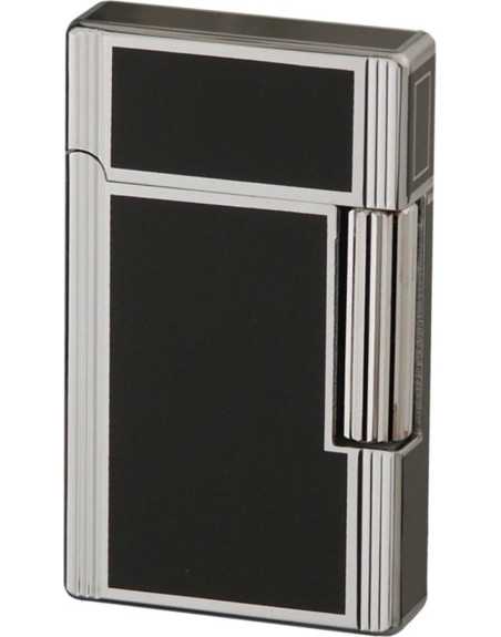 Jean Claude flint lighter "Dustin" sølv/sort kvalitets lighter