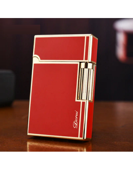 Luigi Ricci flint kvalitets lighter af Derui - Rød farve