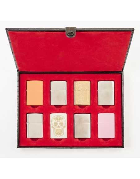 Zippo lighter luksus opbevaringsæske i ægte læder