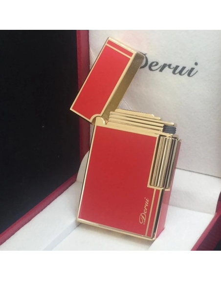 Luigi Ricci flint kvalitets lighter af Derui - Rød farve