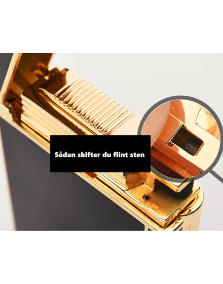 Luigi Ricci flint kvalitets lighter af Derui - Rød farve