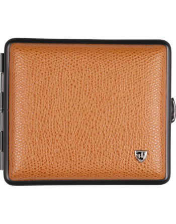 Vom Hofe cigaret etui i ægte læder i cognac