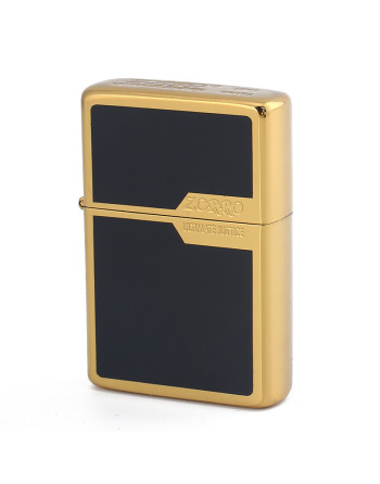 Zorro kvalitetslighter i sort/guld 2