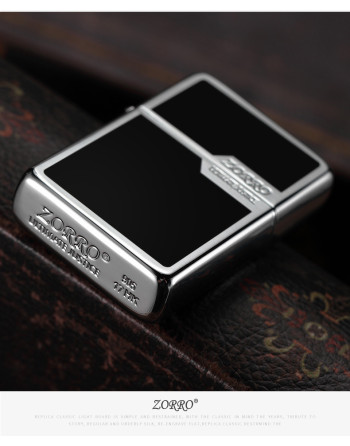 Zorro kvalitetslighter i sort/sølv 2