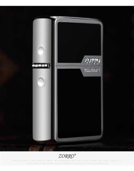 Zorro kvalitetslighter i sort/sølv
