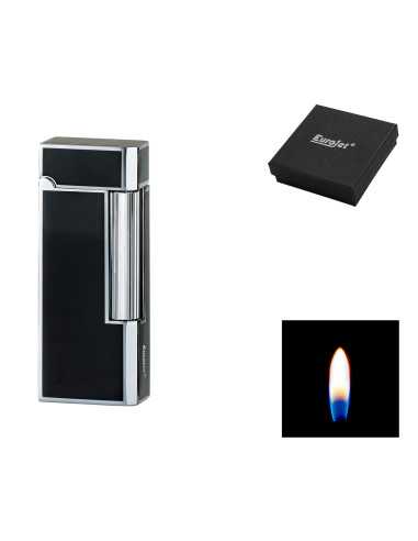 Eurojet Milano flint lighter i krom og sort farve