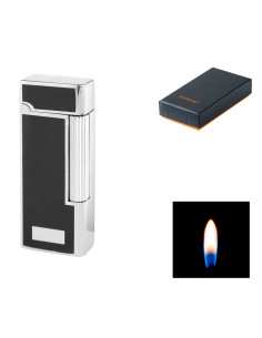 Winjet Lighter York Flint i sort og krom 2