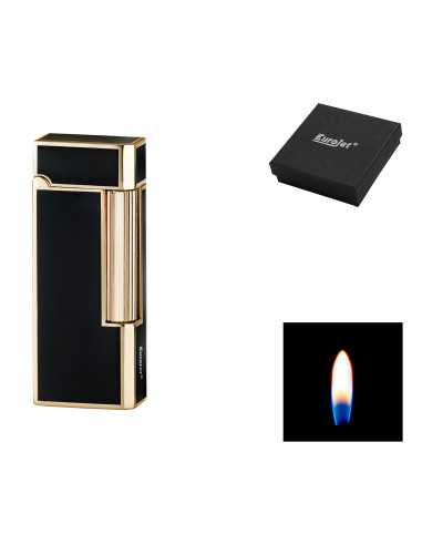 Eurojet Milano flint lighter i guld og sort farve