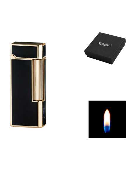 Eurojet Milano flint lighter i guld og sort farve