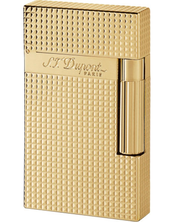 Dupont lighter Ligne 2 guldbelagt carrè 16284 flint