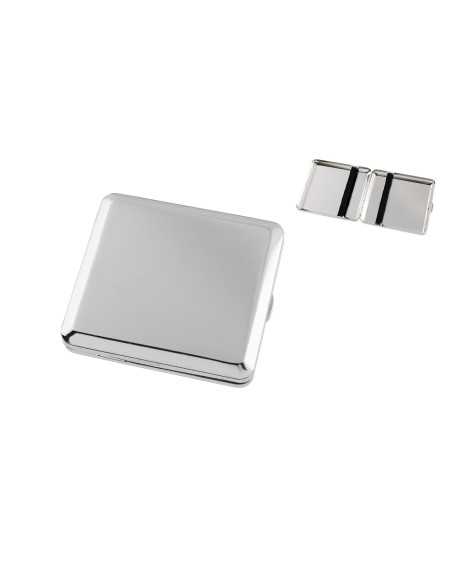 Luigi Ricci Angelo cigaret etui i krom til 18 king size cigaretter