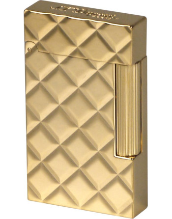 Dupont lighter Ligne 2 Slim quilted yellow gold 017082