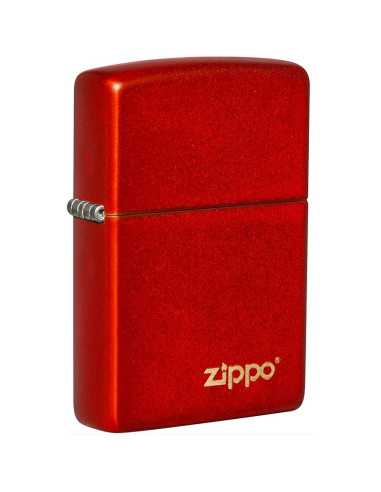 Zippo Metallic Red with Zippo Logo - Zippo lighter