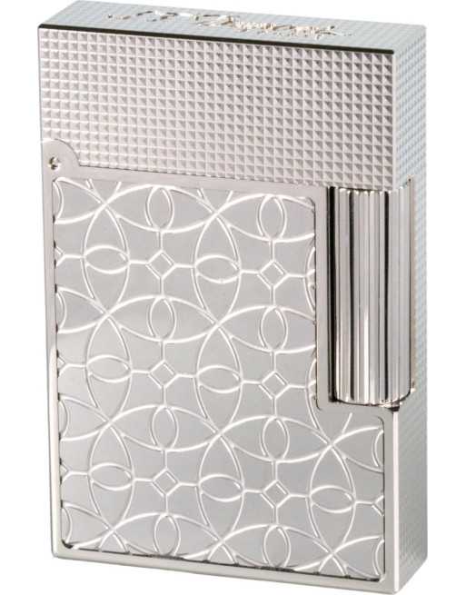 Billede af Dupont lighter Ligne 2 Small Platinum Arabesque C18603 Sz