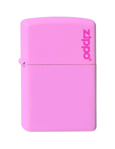 Zippo 238ZL PINK MATTE med Zippo logo - Zippo lighter