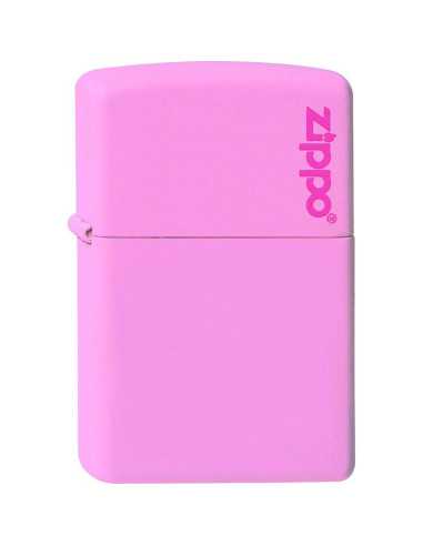 Zippo 238ZL PINK MATTE med Zippo logo - Zippo lighter