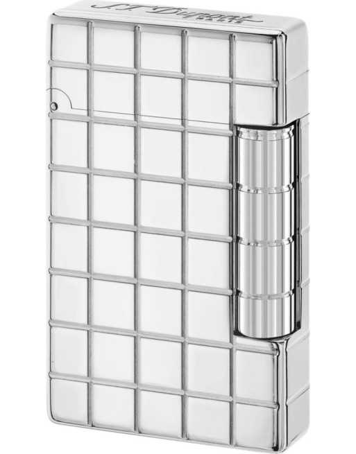 Dupont lighter "Initial" square chrome color flint lighter 020800