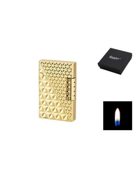 Eurojet Torino flint lighter i guld farve