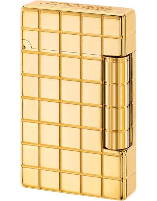 Dupont lighter "Initial" square gold color flint lighter 020801