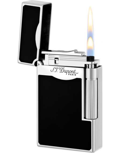 Dupont lighter "Le Grand" sort med dobbeltflamme