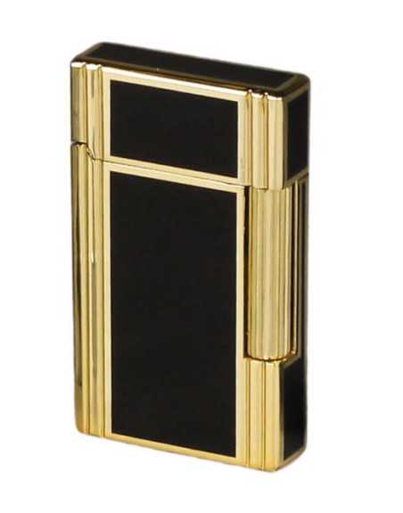 Sky kvalitets lighter i sort og guld - flint lighter